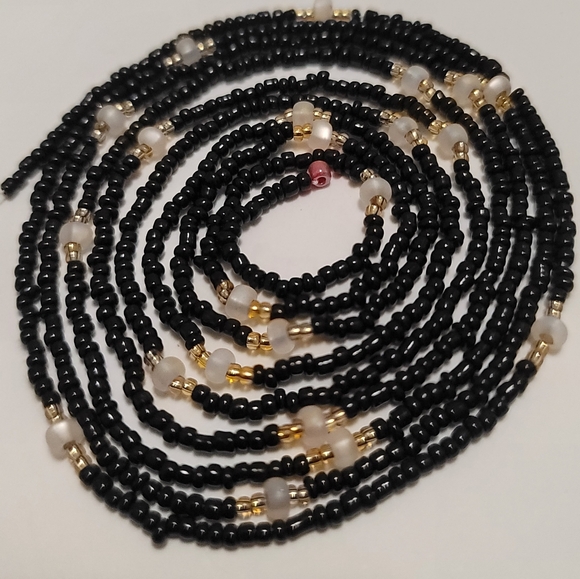 Pure Elegance Waistbeads 51" Czech Glass Beads - Picture 4 of 8